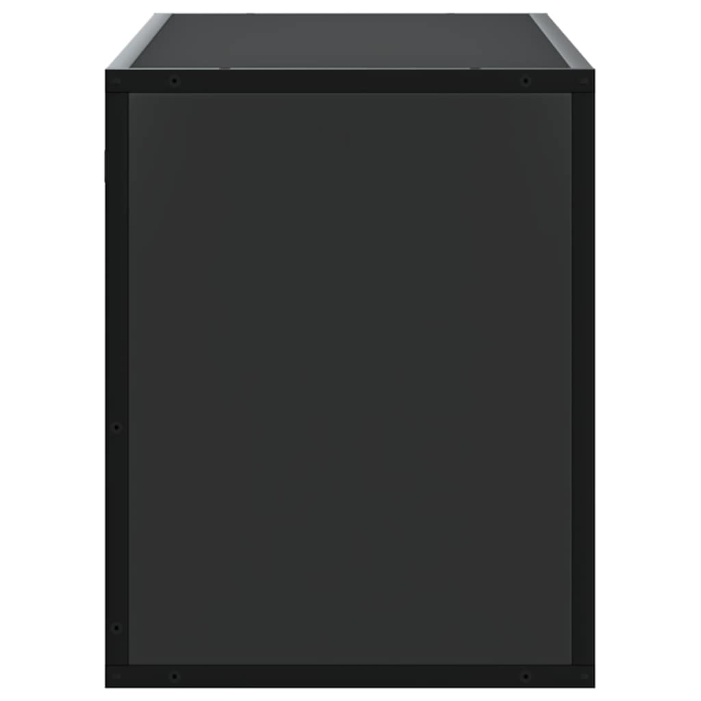 TV Cabinet Black 100x31x39.5 cm Engineered Wood and Metal