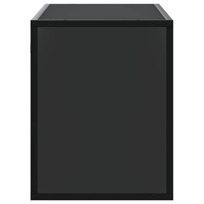 TV Cabinet Black 100x31x39.5 cm Engineered Wood and Metal