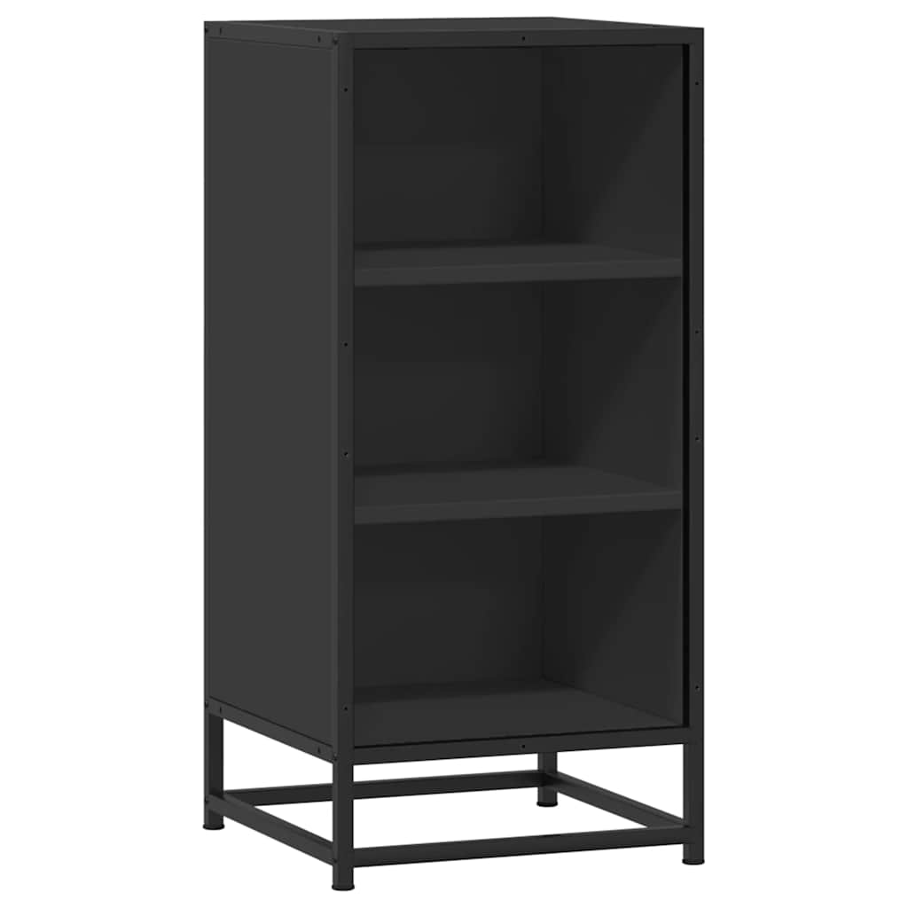 Sideboard Black 35.5x35x76 cm Engineered Wood and Metal