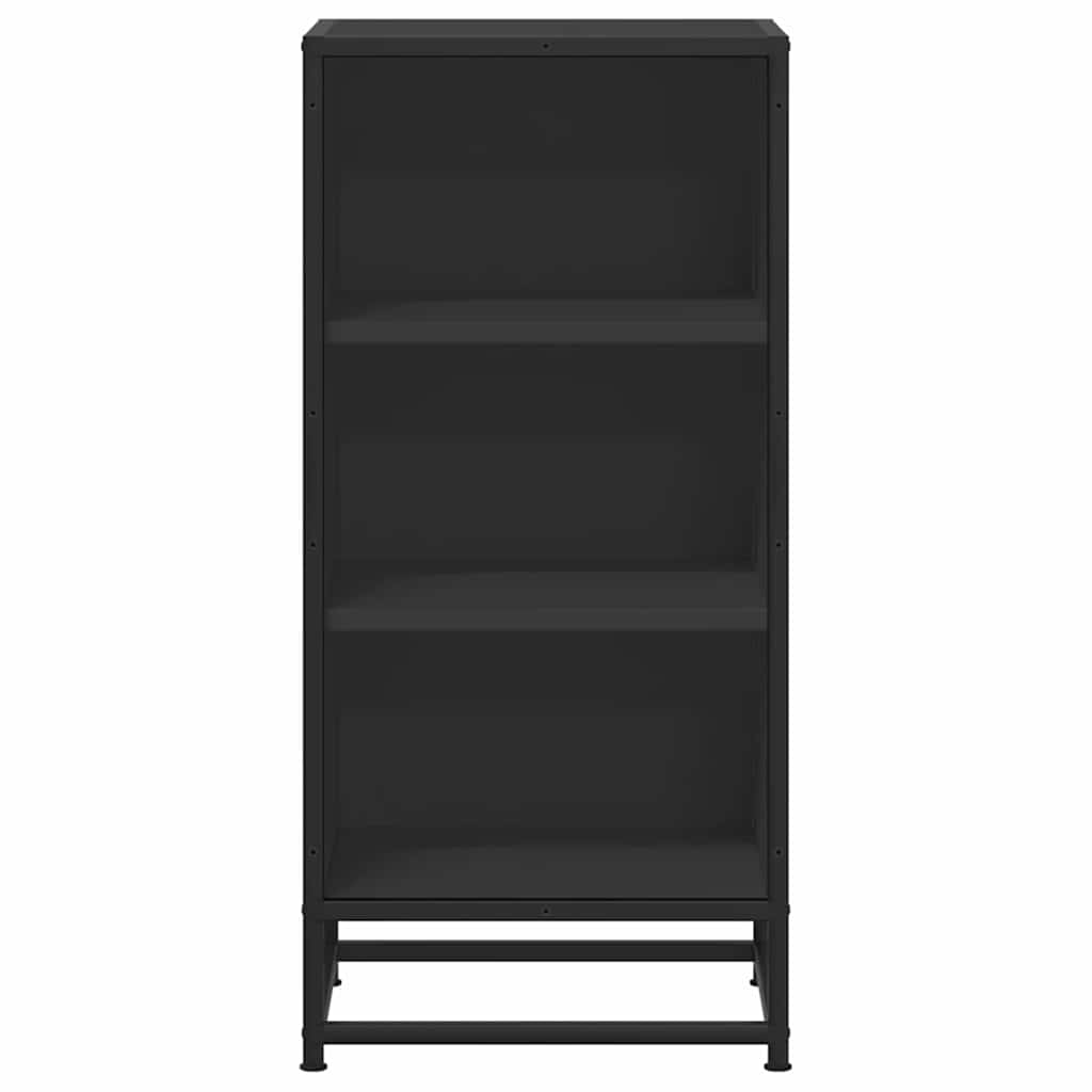 Sideboard Black 35.5x35x76 cm Engineered Wood and Metal