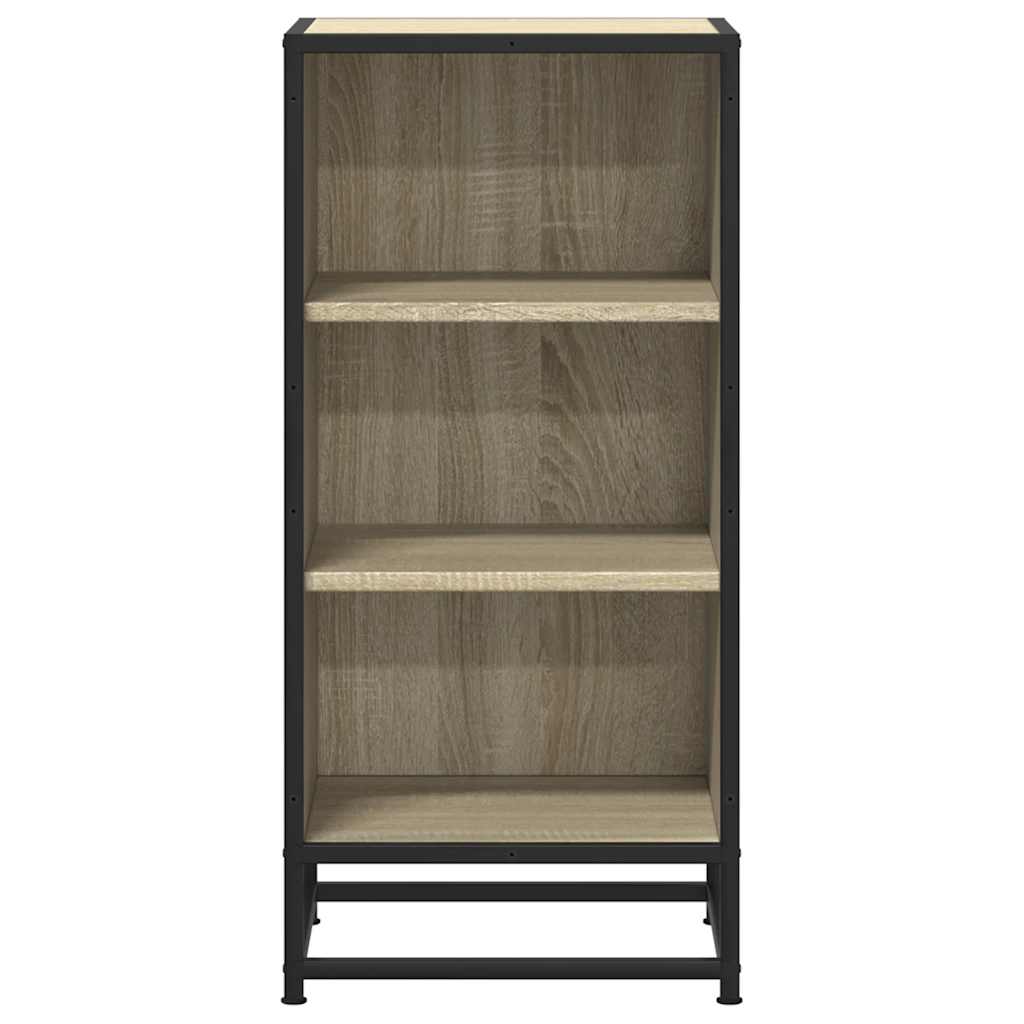 Sideboard Sonoma Oak 35.5x35x76 cm Engineered Wood and Metal