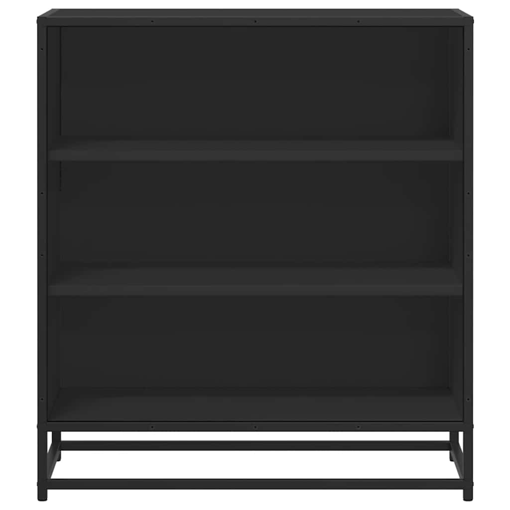 Sideboard Black 68x35x76 cm Engineered Wood and Metal