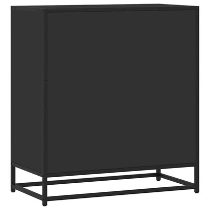 Sideboard Black 68x35x76 cm Engineered Wood and Metal