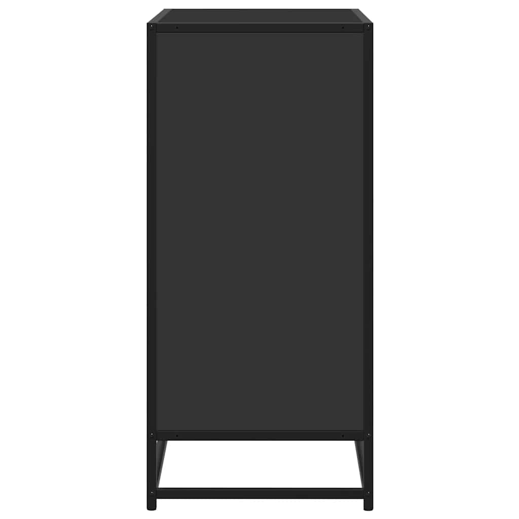 Sideboard Black 68x35x76 cm Engineered Wood