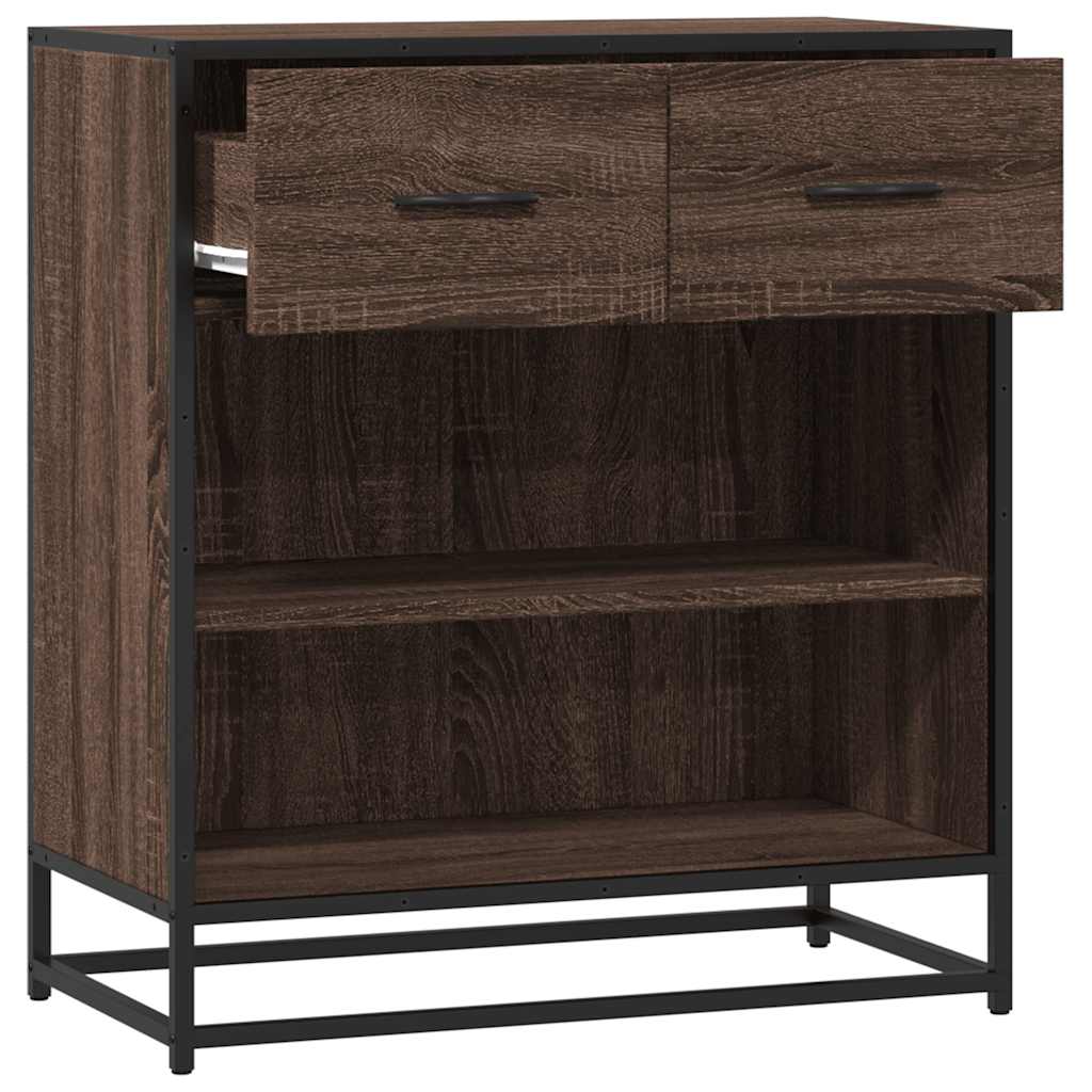 Sideboard Brown Oak 68x35x76 cm Engineered Wood