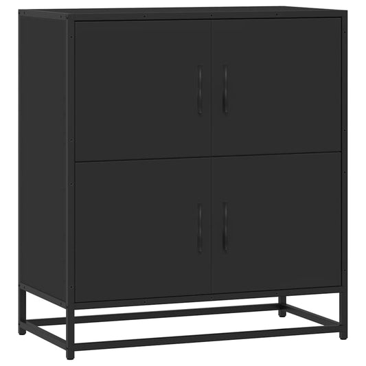 Sideboard Black 68x35x76 cm Engineered Wood