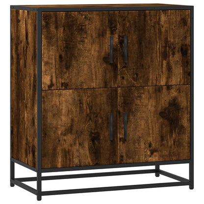 Sideboard Smoked Oak 68x35x76 cm Engineered Wood