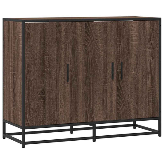 Sideboard Brown Oak 94x35x76 cm Engineered Wood