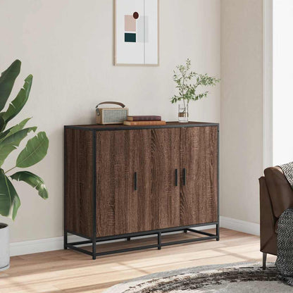 Sideboard Brown Oak 94x35x76 cm Engineered Wood