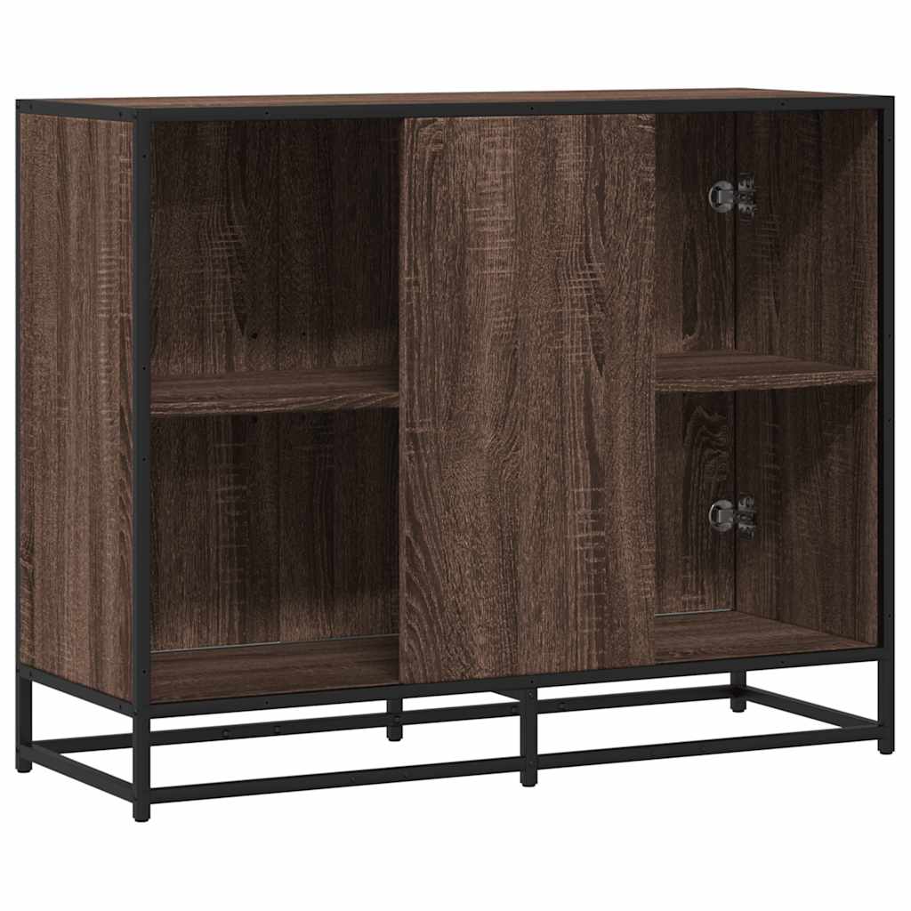 Sideboard Brown Oak 94x35x76 cm Engineered Wood
