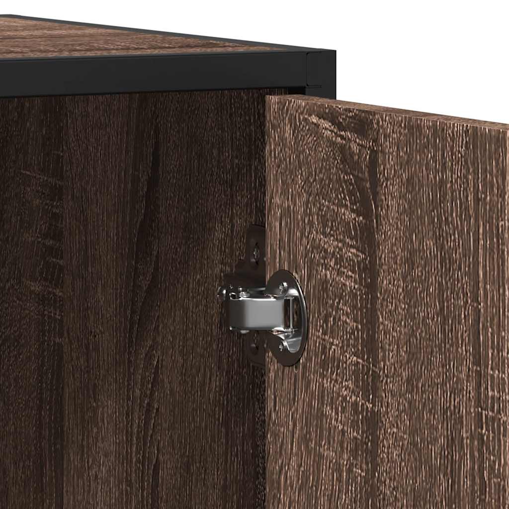 Sideboard Brown Oak 94x35x76 cm Engineered Wood