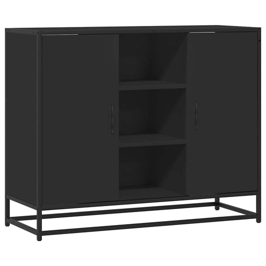 Sideboard Black 92x35x76 cm Engineered Wood