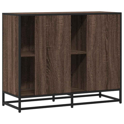 Sideboard Brown Oak 92x35x76 cm Engineered Wood