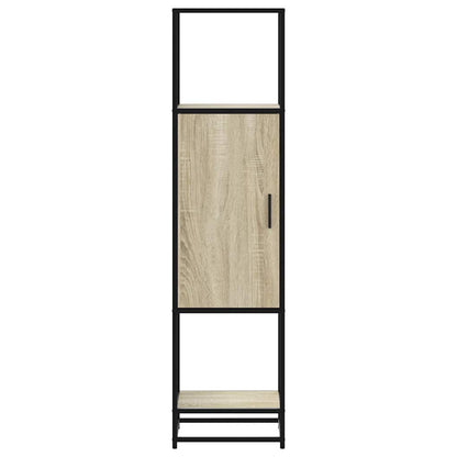 Highboard Sonoma Oak 35.5x35x139 cm Engineered Wood and Metal