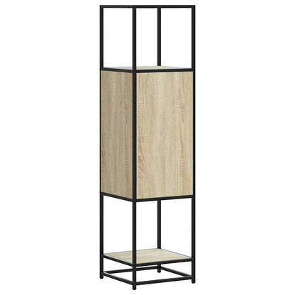 Highboard Sonoma Oak 35.5x35x139 cm Engineered Wood and Metal