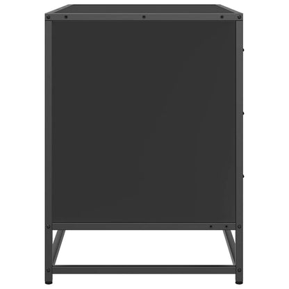 Drawer Cabinet Black 70x41x56 cm Engineered Wood