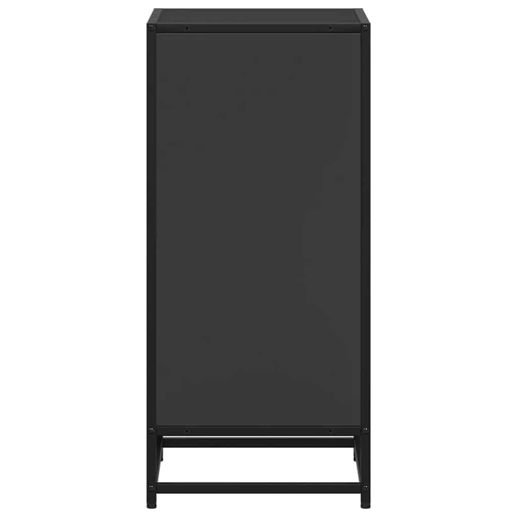 Book Cabinet Black 40x35x76 cm Engineered Wood
