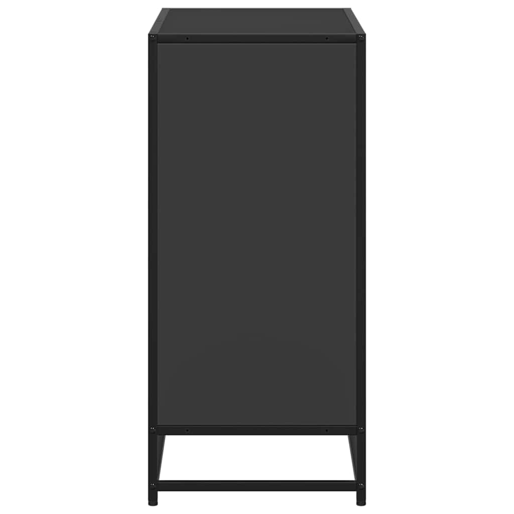 Book Cabinet Black 80.5x35x76 cm Engineered Wood