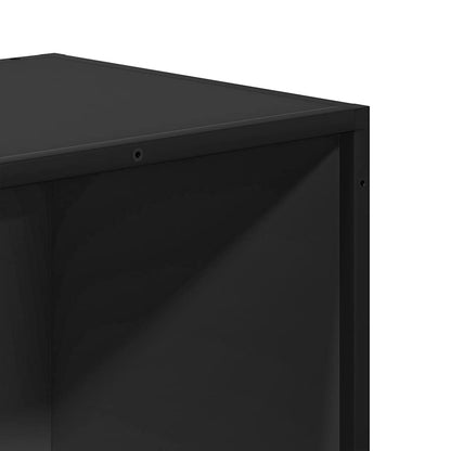 Book Cabinet Black 80.5x35x76 cm Engineered Wood