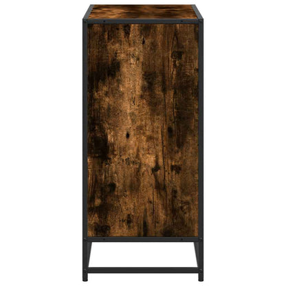 Book Cabinet Smoked Oak 80.5x35x76 cm Engineered Wood