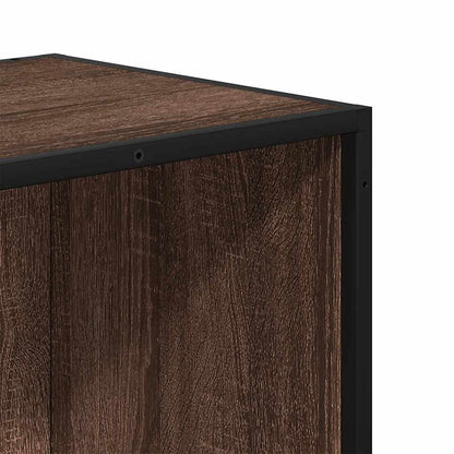 Book Cabinet Brown Oak 60x35x107.5 cm Engineered Wood