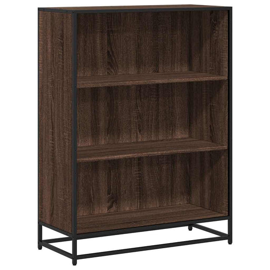 Book Cabinet Brown Oak 80.5x35x107.5 cm Engineered Wood