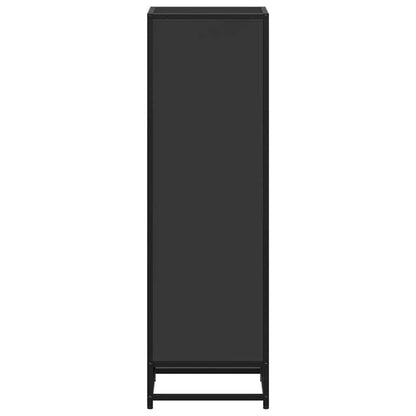 Book Cabinet Black 33.5x33x107.5 cm Engineered Wood