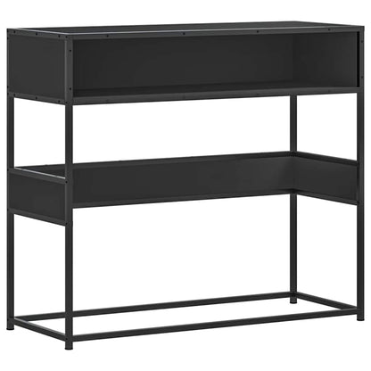 Console Table Black 90x35x80 cm Engineered Wood