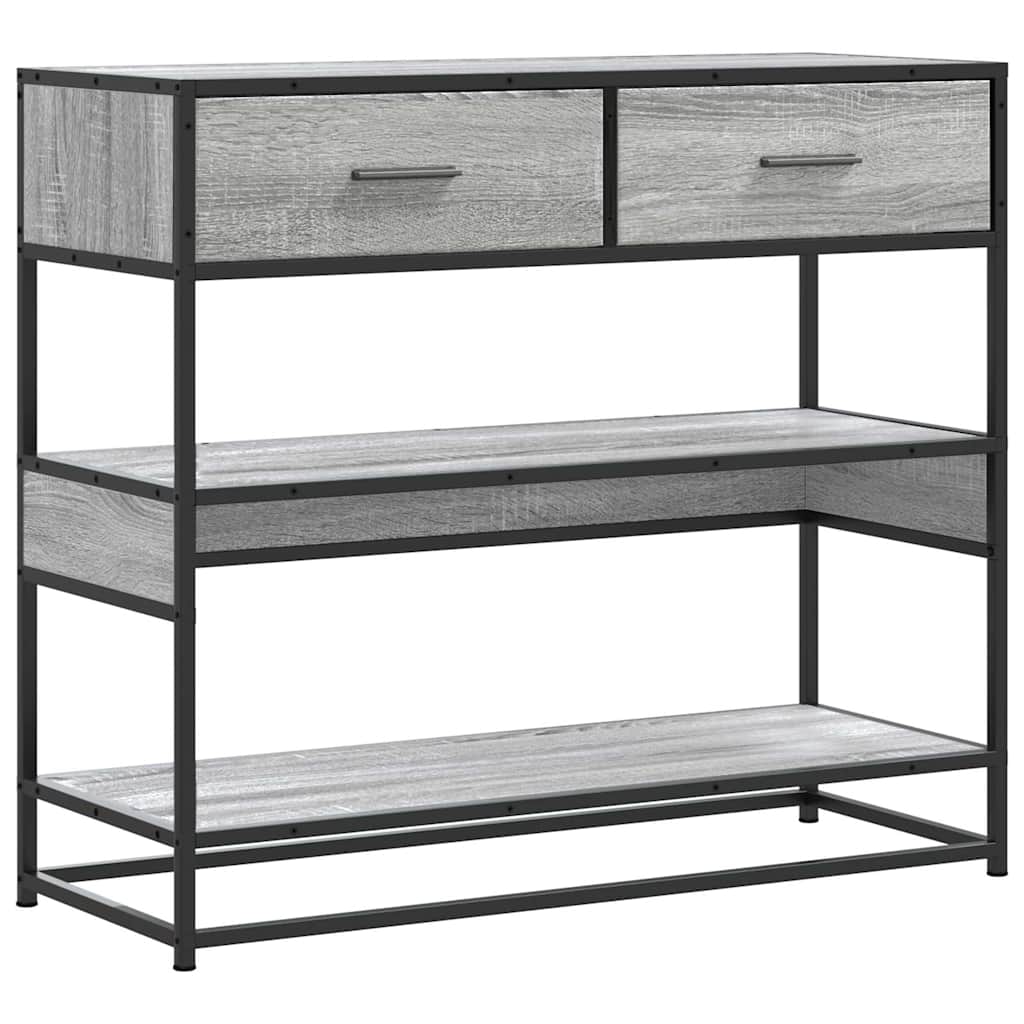 Console Table Grey Sonoma 90x35x80 cm Engineered Wood