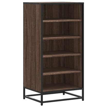 Shoe Rack Brown Oak 48x38x97.5 cm Engineered Wood