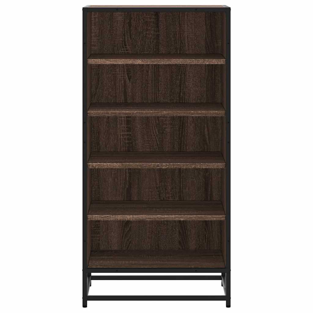 Shoe Rack Brown Oak 48x38x97.5 cm Engineered Wood