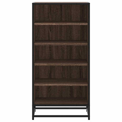 Shoe Rack Brown Oak 48x38x97.5 cm Engineered Wood