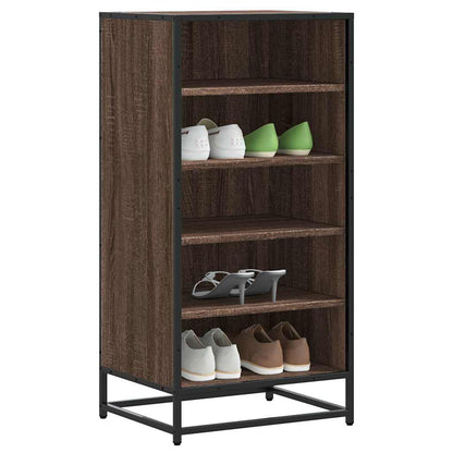 Shoe Rack Brown Oak 48x38x97.5 cm Engineered Wood