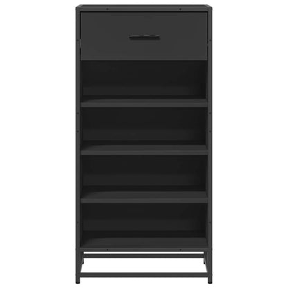 Shoe Rack Black 48x38x97.5 cm Engineered Wood