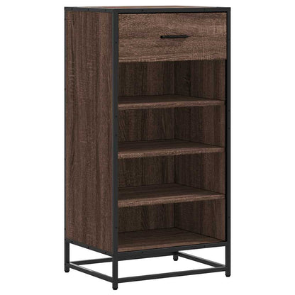 Shoe Rack Brown Oak 48x38x97.5 cm Engineered Wood
