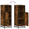 Bathroom Cabinet Smoked Oak 35x37.5x100 cm Engineered Wood