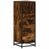 Bathroom Cabinet Smoked Oak 35x37.5x100 cm Engineered Wood