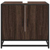Bathroom Sink Cabinet Brown Oak 65x33x60 cm Engineered Wood