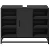 Bathroom Sink Cabinet Black 80x33x60 cm Engineered Wood