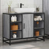 Bathroom Sink Cabinet Grey Sonoma 80x33x60 cm Engineered Wood