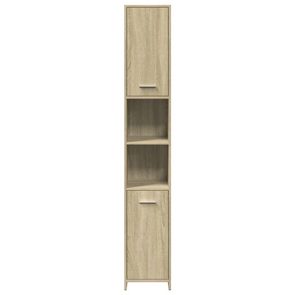 Bathroom Cabinet Sonoma Oak 30x30x183.5 cm Engineered Wood