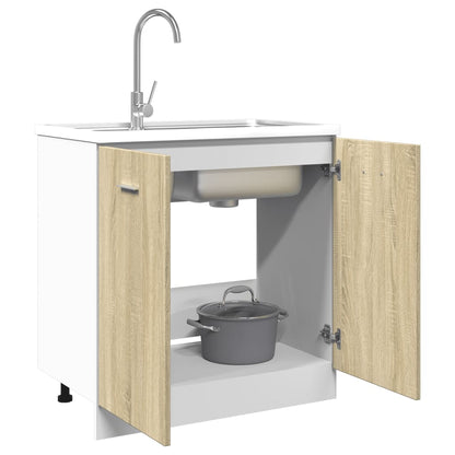 Bottom Cabinet Lyon Sonoma Oak 80x46x81.5 cm Engineered Wood