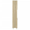 Bathroom Cabinet Sonoma Oak 30.5x30x179 cm Engineered Wood