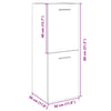 Bathroom Cabinet Sonoma Oak 30x30x80 cm Engineered Wood