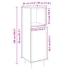 Bathroom Cabinet Sonoma Oak 30x30x100 cm Engineered Wood