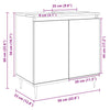 Bathroom Cabinet Sonoma Oak 58x33x60 cm Engineered Wood
