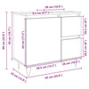 Bathroom Cabinet Sonoma Oak 65x33x60 cm Engineered Wood
