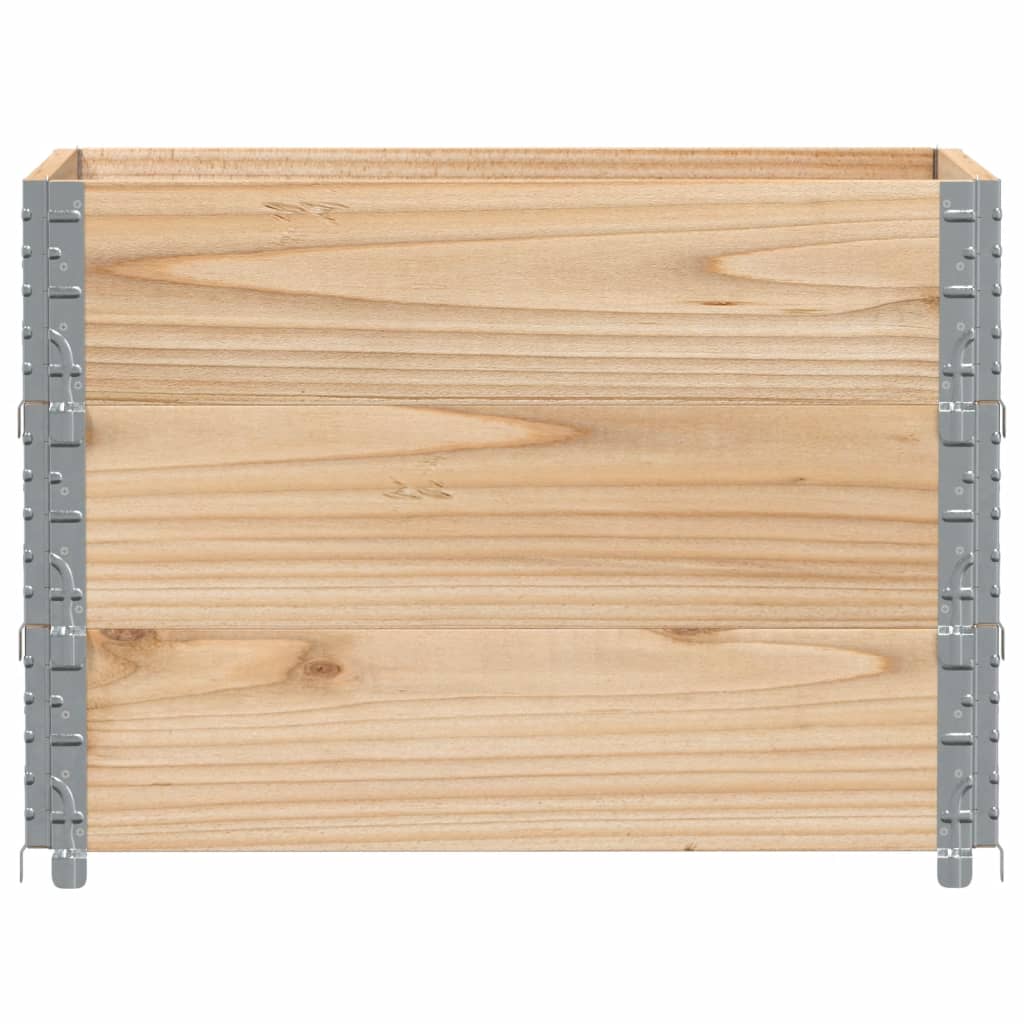 Pallet Collars 3 pcs 80x60 cm Solid Wood Pine