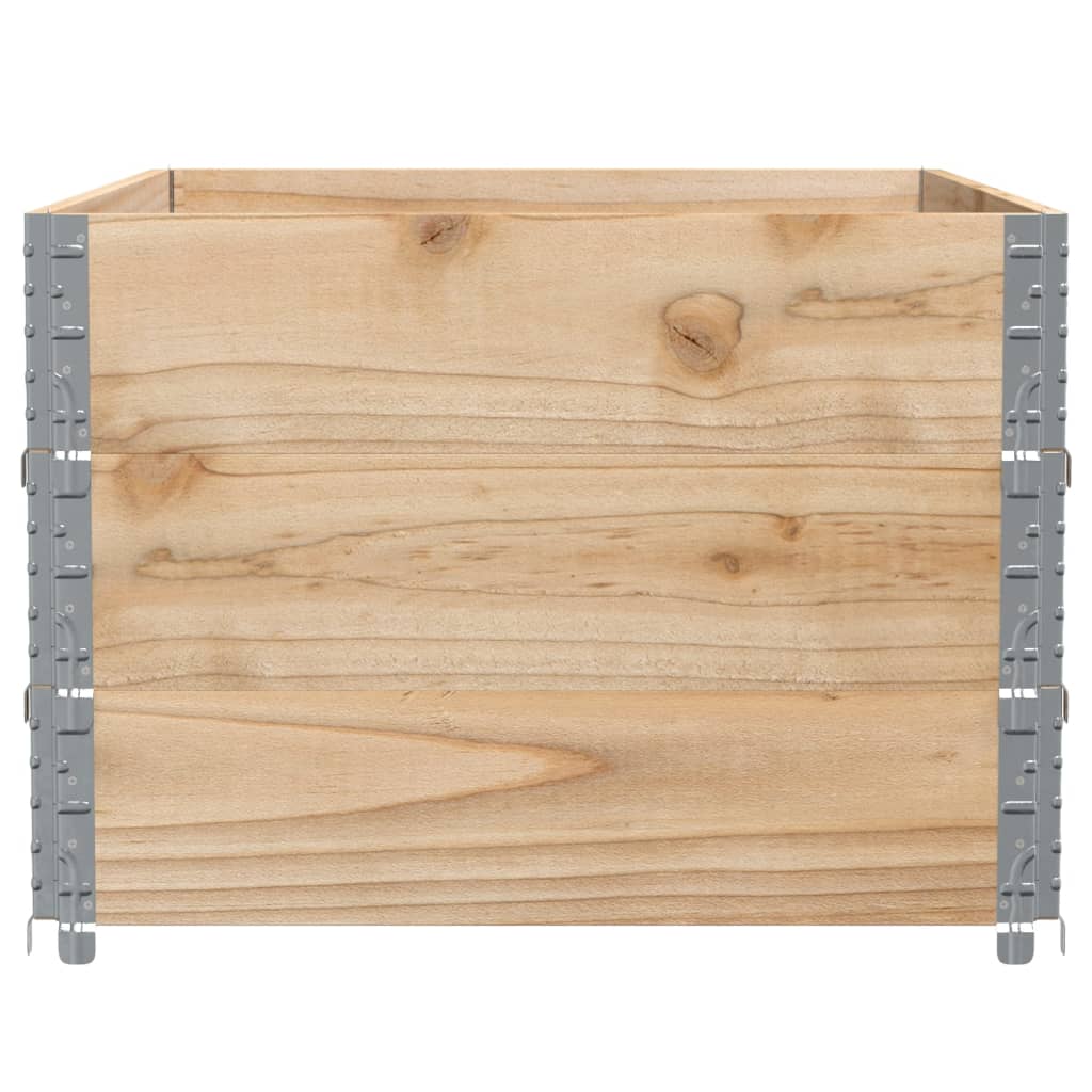 Pallet Collars 3 pcs 120x80 cm Solid Wood Pine