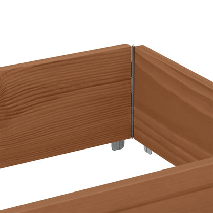 Pallet Collars 3 pcs Brown 150x50 cm Solid Wood Pine